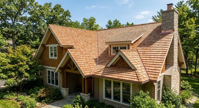 Cedar Shake Roof Construction in Fredericksburg, VA