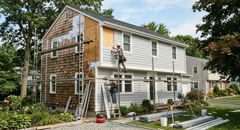 Vertical Siding Replacement in Stamford, CT